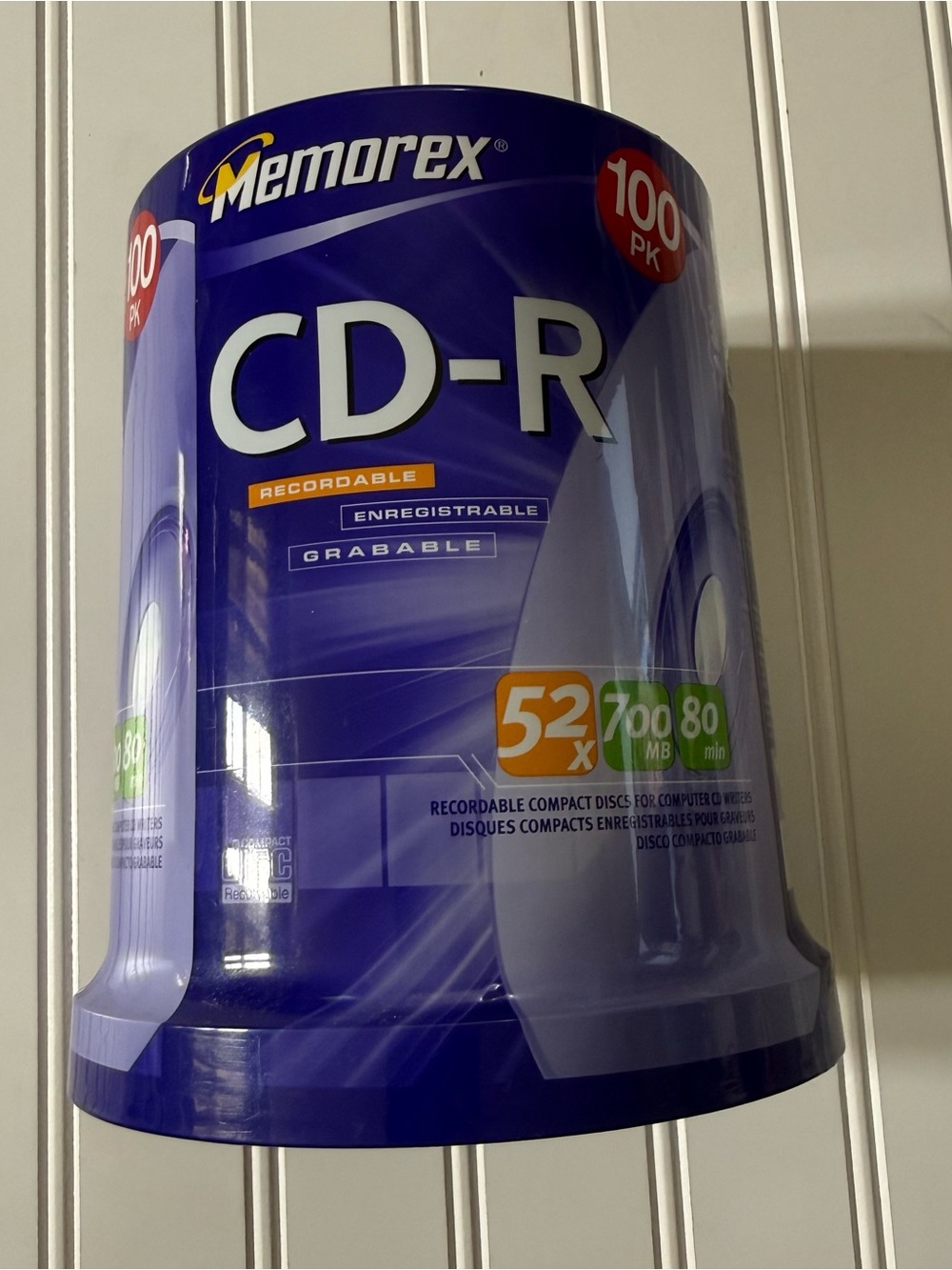 Memorex CD-R 52 x 700MB 80 Minute 100 Pack Sealed NEW Blank Discs Audio Storage